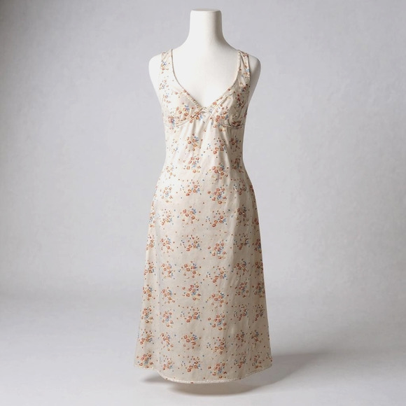 Urban Outfitters Dress Womens Small‎ Floral Midi Slip Sleeveless 90s Y2K - Picture 1 of 12